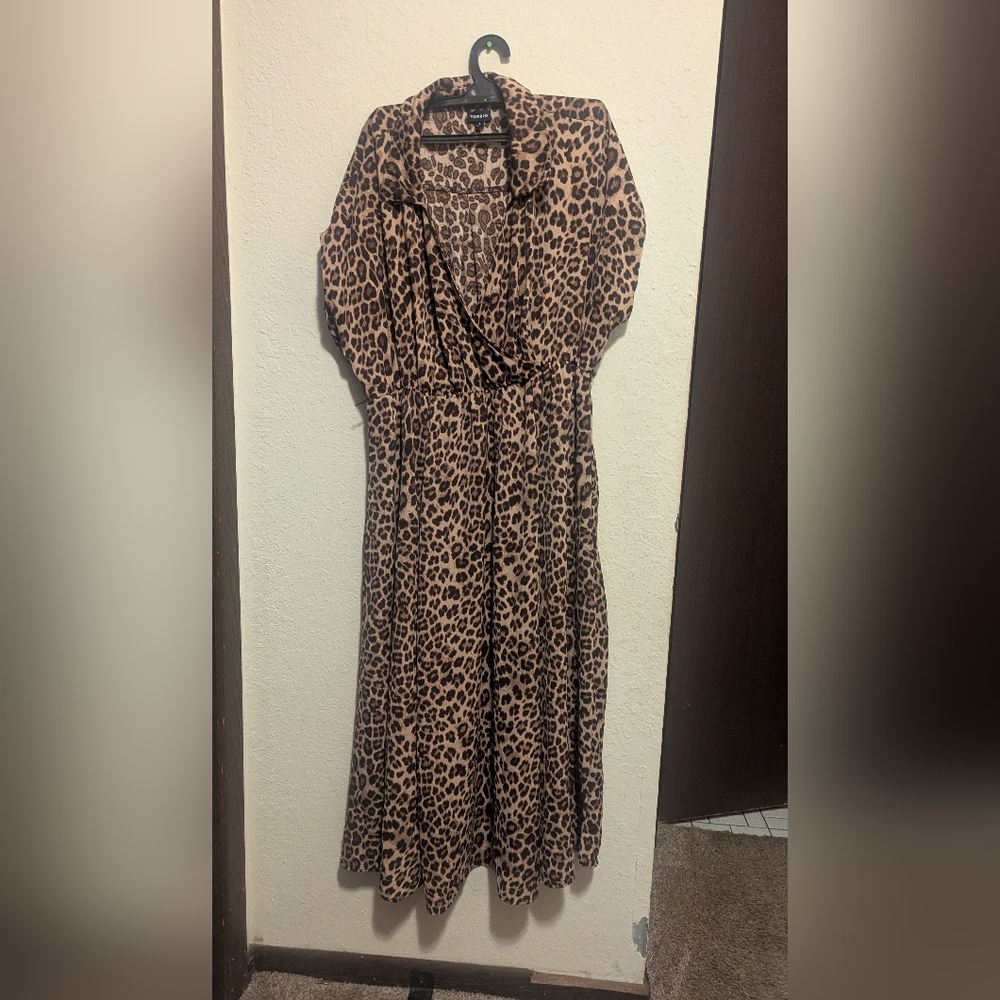 Torrid Brown Leopard  Dress Size 1